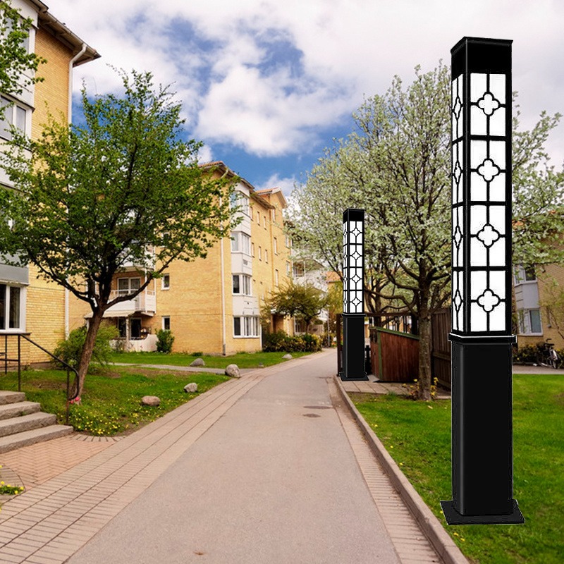 户外3M雕花中式方形景观灯公园广场景区园林LED景观灯柱厂家批发定制