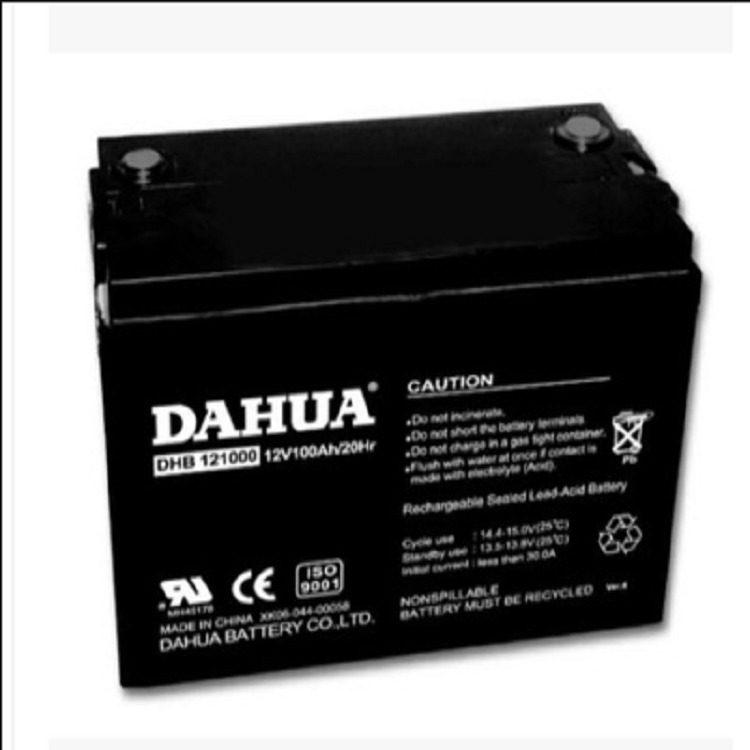 DAHUA蓄电池DHB121000原装正品12V100AH防爆型蓄电池 福建泉州大华蓄电池图片