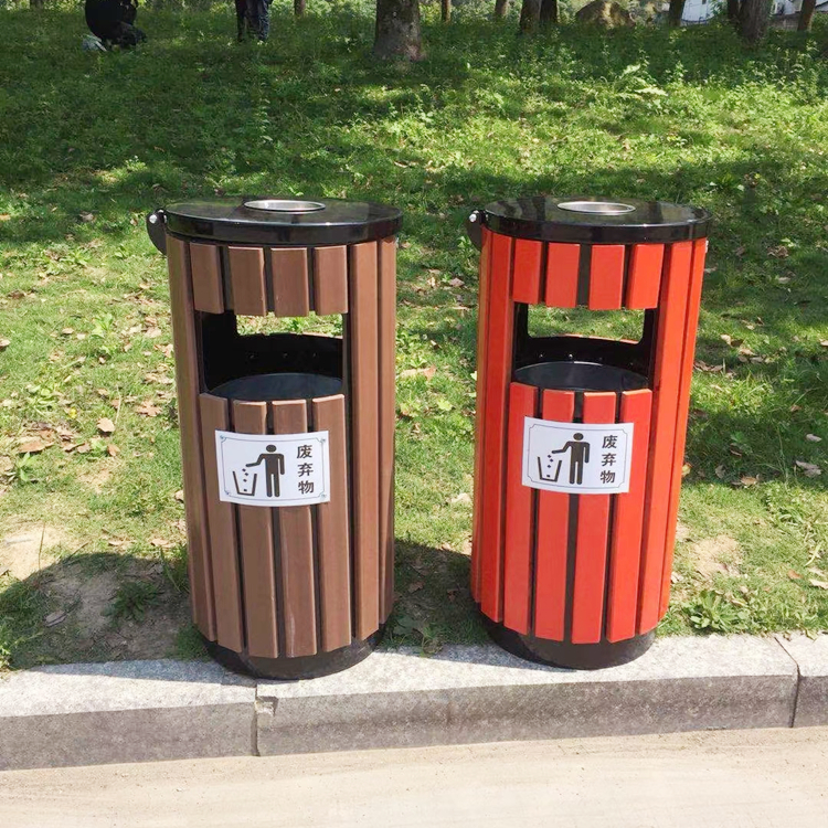 环卫铁皮垃圾桶 隆昕品牌 户外景观垃圾桶 垃圾桶生产厂家 城市垃圾桶