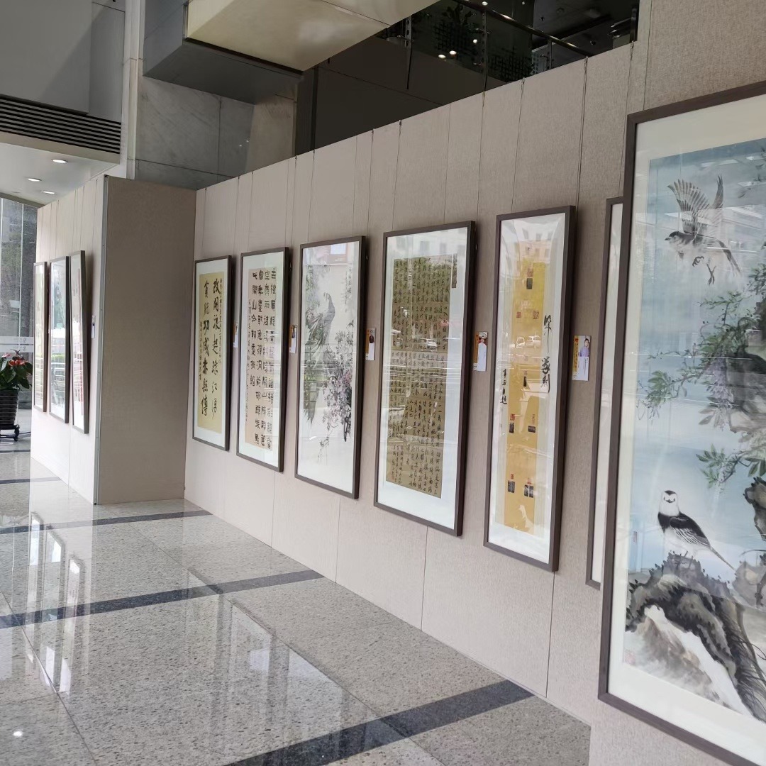 北京展览用无逢板墙租赁 美术摄影展书法国油画展3米高展板展墙布置