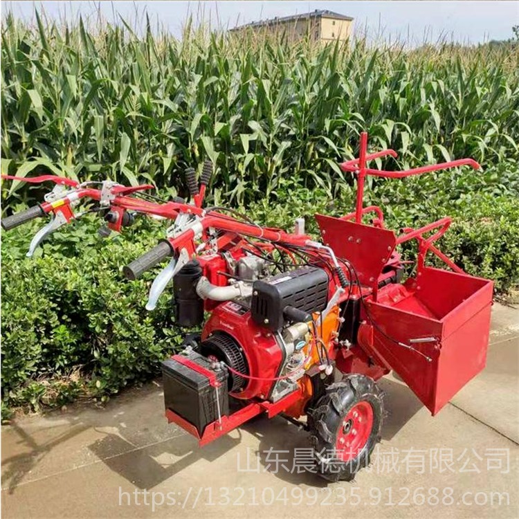 晨德CD -188 单垄收棒子机 新款柴油秸秆粉碎机 农作物小型收苞米机器