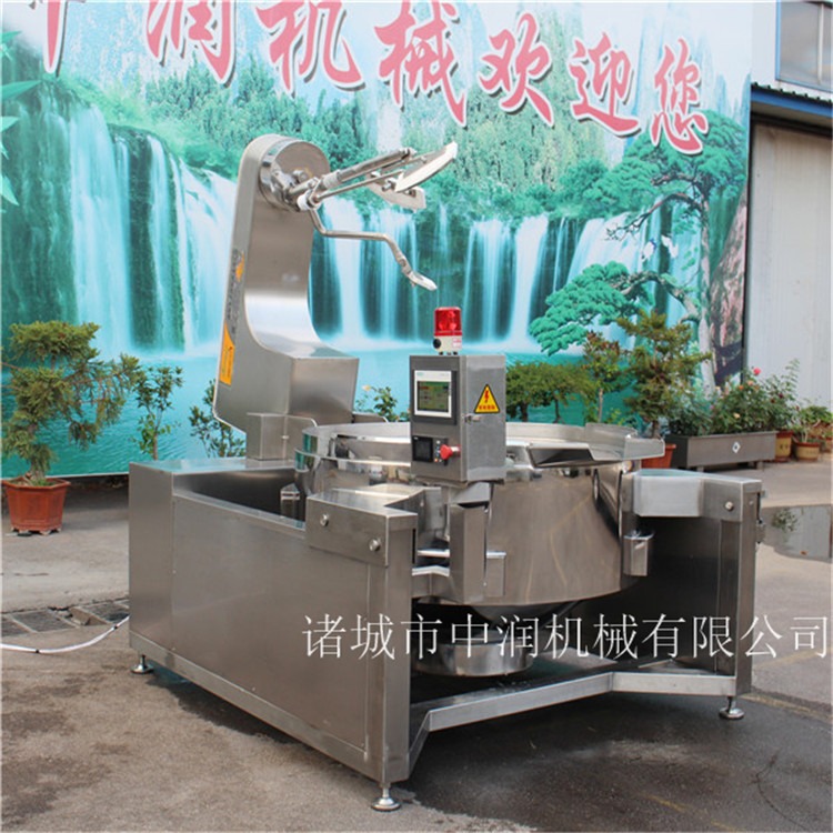 电磁炒菜机 大型食堂炒菜锅 中润 替代人工的炒菜机
