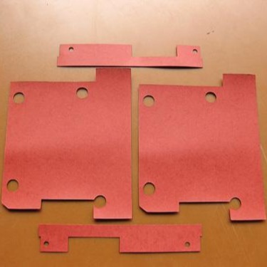 红色快巴纸垫片-红钢纸耐磨耐高温环保绝缘垫片-定制红快巴垫图片
