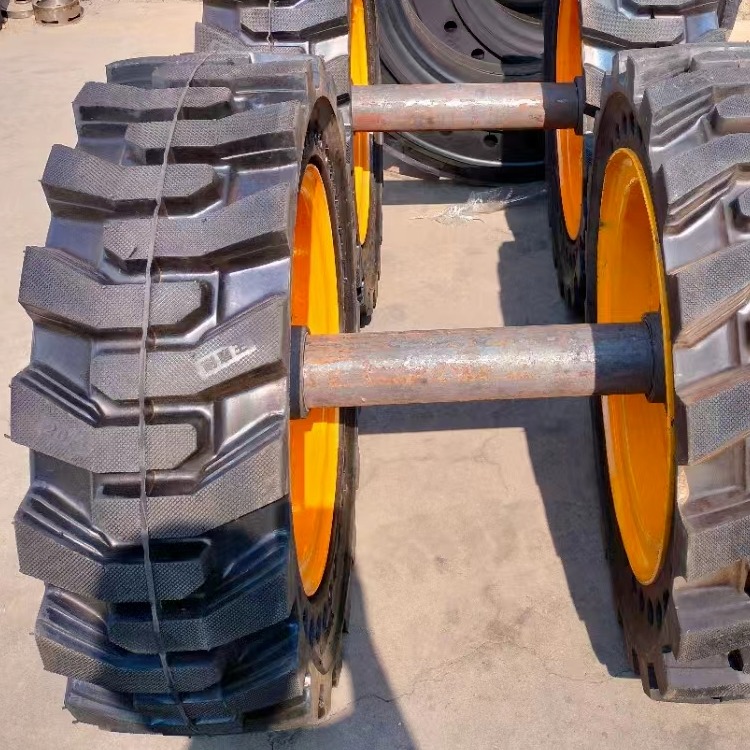 1000-16小铲车轮胎1000-16实心轮胎1000-16带钢圈装载机车轮胎