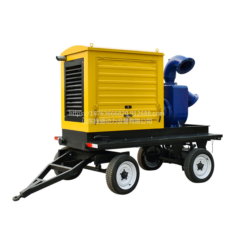 移动泵车自吸泵流量800m³/h 扬程14米