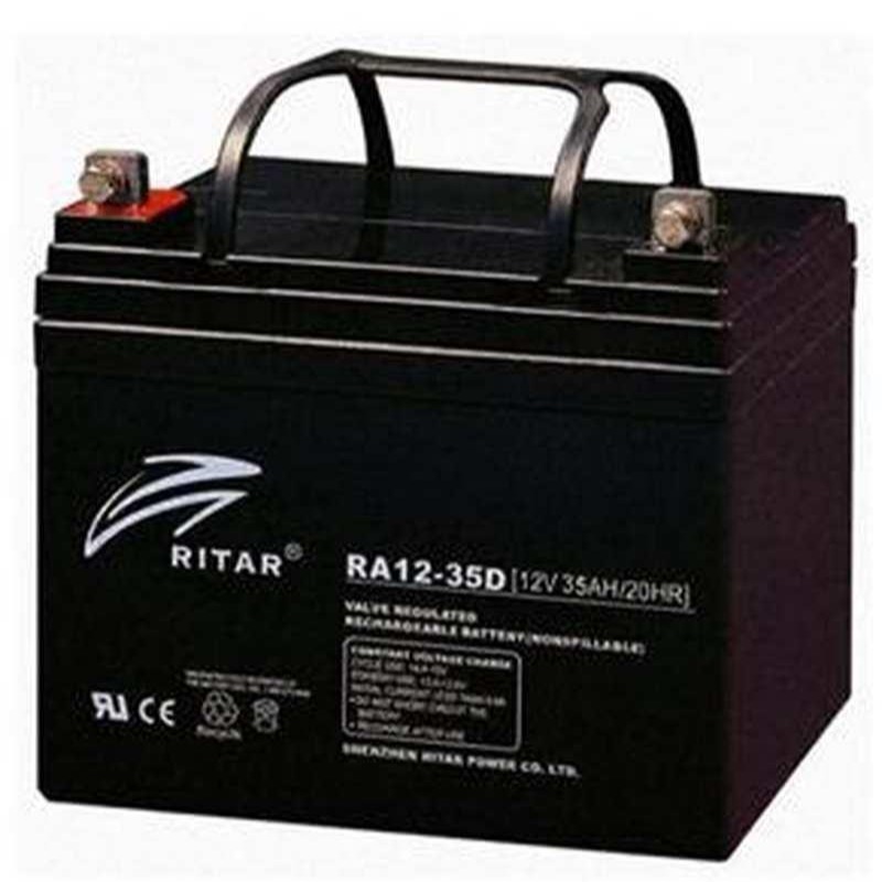 RITAR瑞达RA12-35D蓄电池12V35AH电梯机房直流屏配电箱UPSEPS电源