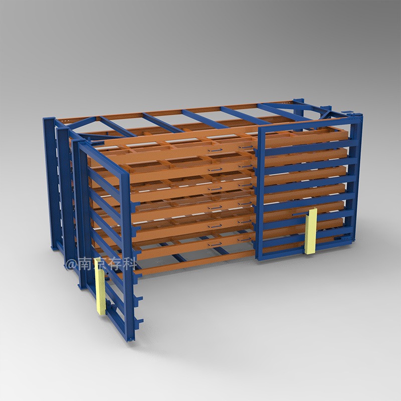 供应山东 放板材的货架 放钢板货架 抽屉式货架定做 重载设计