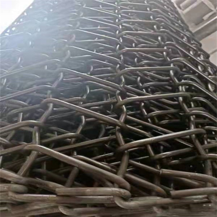 厂家供应 锰钢抛丸机网带 锰钢13 耐高温 抗氧化图片