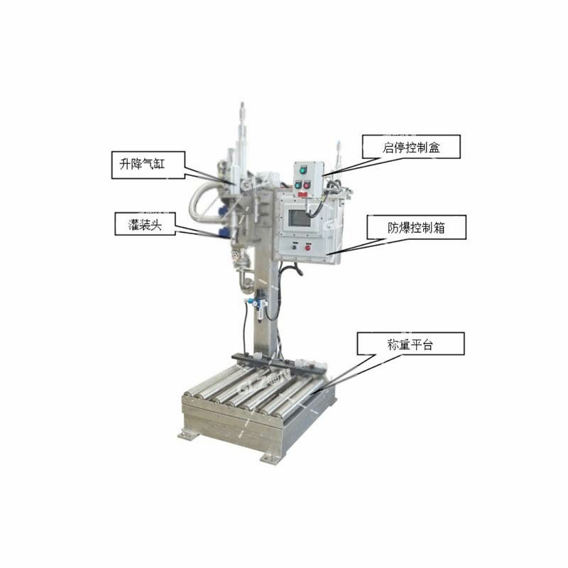 固化剂灌装机_200公斤单喷嘴灌装机称重解决方案