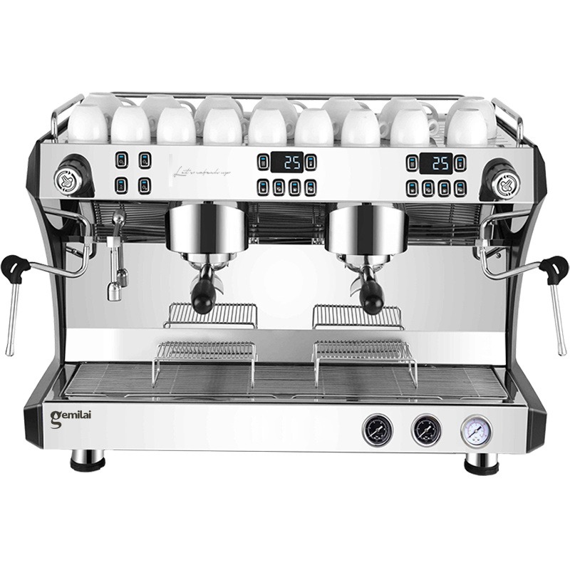 格米莱CRM3120C意式半自动咖啡机商用双头专业格米莱咖啡机高压蒸汽电控版咖啡机