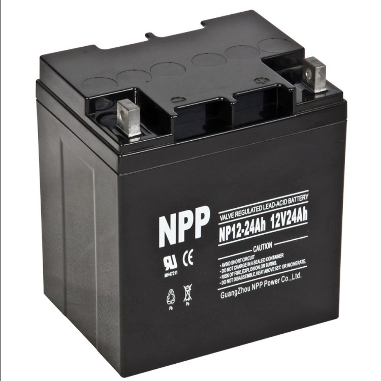 耐普蓄电池NP12-24AH 12V24AH电力机房UPS电池
