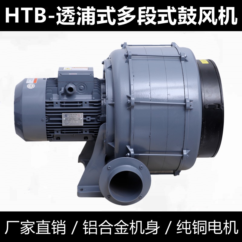 HTB100-505全风鼓风机3.7KW堆肥发酵鼓风机抽排中压风机图片