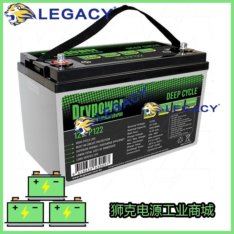 美国DRYPOWER蓄电池12SB100CLS 电池12V100AH应急储能系统电瓶