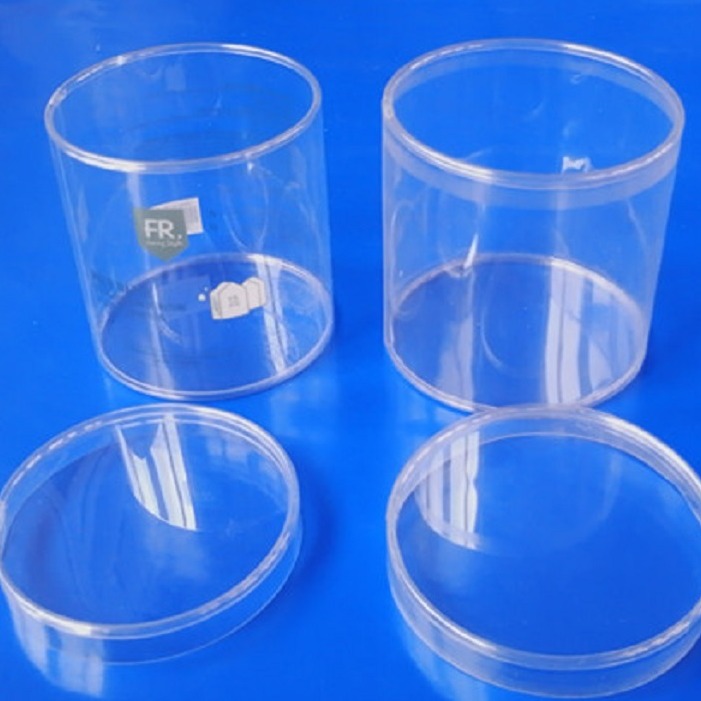 pvc圆筒包装日用品包装塑料圆筒pet透明印刷筒卷边筒 供应潍坊