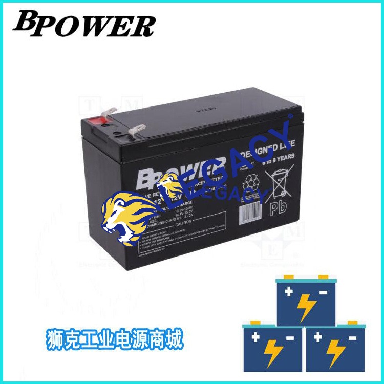 美国BPOWER蓄电池BPL55-12 储能后备电源12V55AH深循环铅酸免维护电瓶
