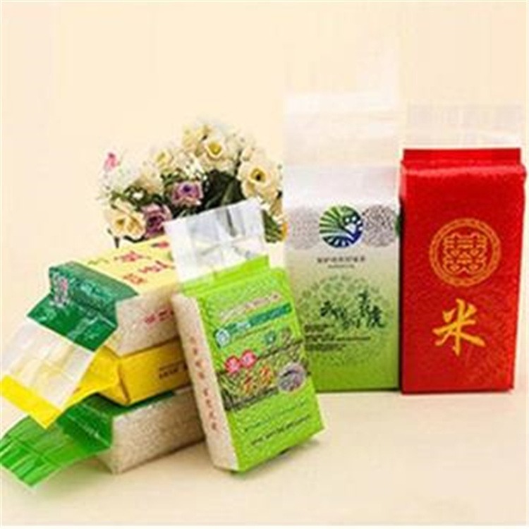 旭彩专业定制 尼龙PA食品包装袋 大米杂粮袋 方形袋 透明抽空袋 米砖真空袋