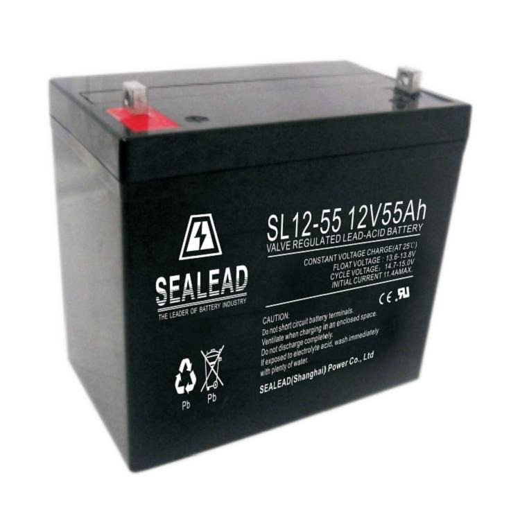 西力达SEALEAD铅酸蓄电池SL12-5512V55AH消防器材UPS电源系统图片