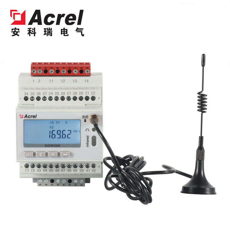 安科瑞ADW300-HJ-D16-4G无线计量仪表4G运维智能表多回路监测 直联环保监管平台图片