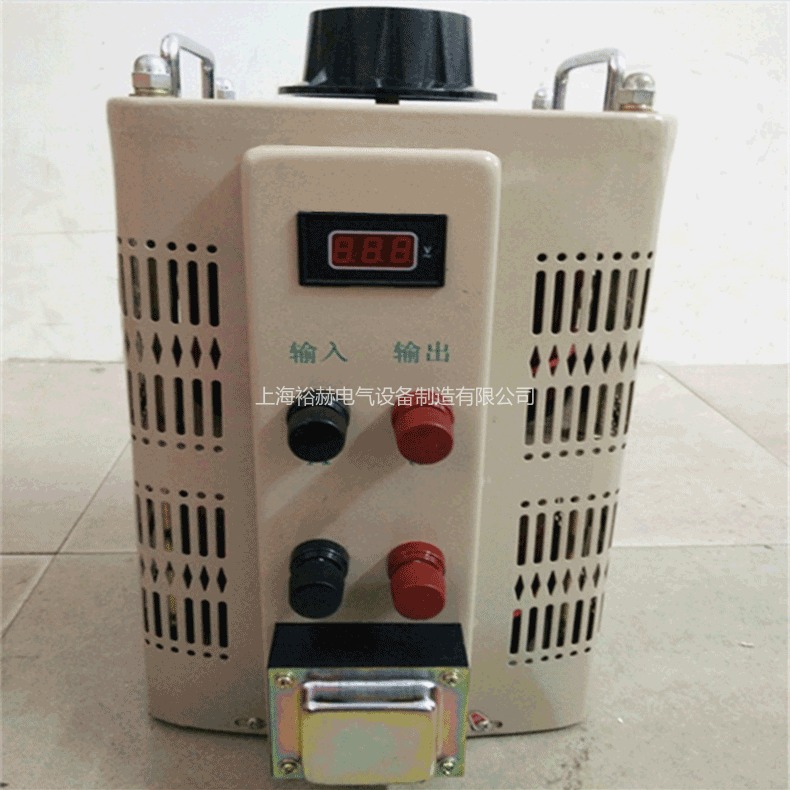 裕赫电气 单相交流接触式调压器0-300V 0-800V可调TDGC2-5KW 隔离调压变压器图片