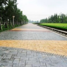 上海桓石地坪材料彩色路面施工
