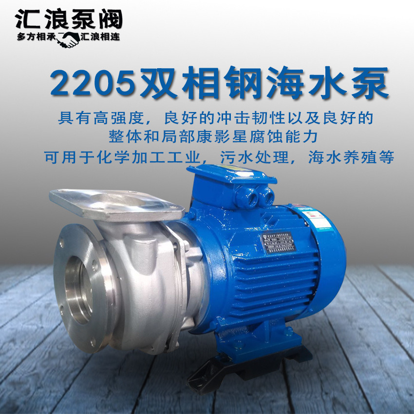 2205双相钢 316 304不锈钢循环泵 海鲜池增压泵 海水泵 电动抽水