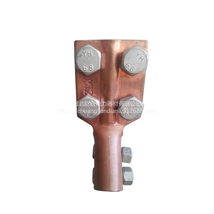 创联  紫铜抱杆线夹 变压器线夹螺栓型设备线夹  佛手线夹厂家ST-M12图片