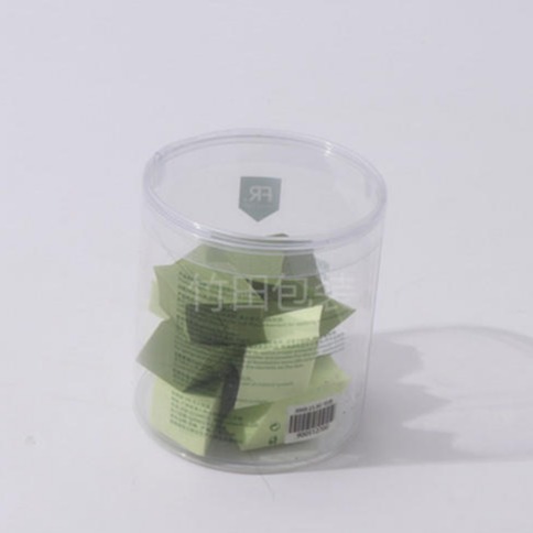 粉扑透明桶卷边pvc透明圆筒pet可印刷浴球筒圆筒定制 供应烟台