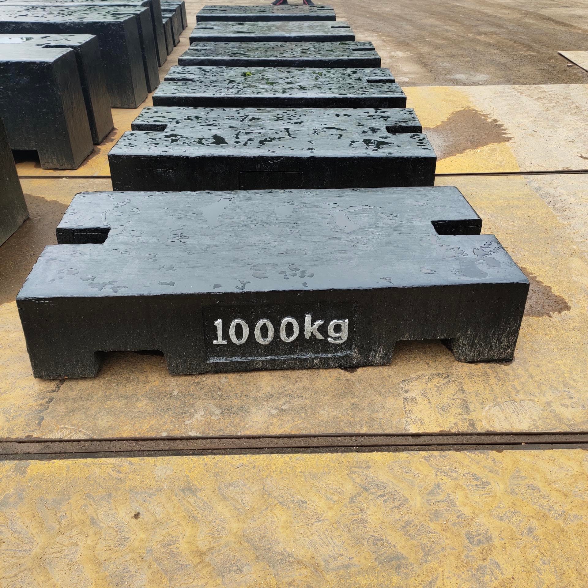 天津销售铸铁砝码厂家 1000千克平板形标准砝码 沐恒1吨圆滚砝码价格