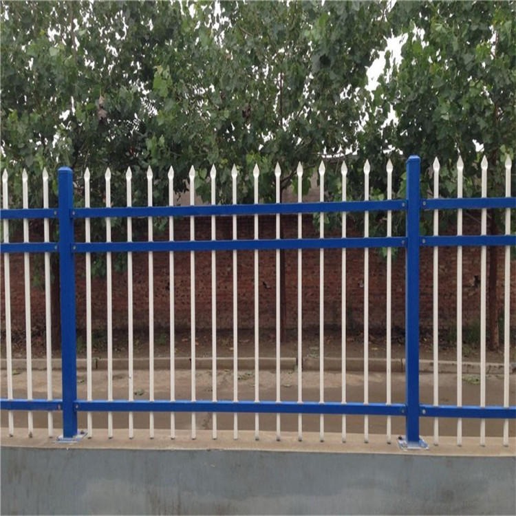 锌钢护栏 百瑞日照 庭院围墙栏杆 学校花园墙栅栏 铁艺防护围栏