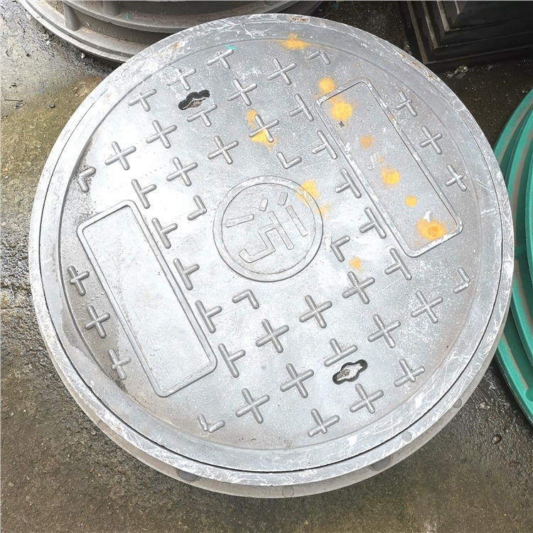 雨水复合圆井盖 小区通用 800X800X40 宣汉重型盖板 排水效果好