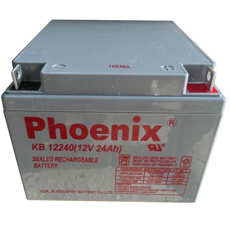 KB12400凤凰phoenix蓄电池12V24AH尺寸凤凰蓄电池价格促销图片