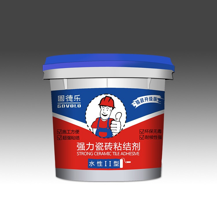 广州固德乐防水涂料厂家专业生产多年 背胶耐高低温 不脱落 强力瓷砖粘结剂