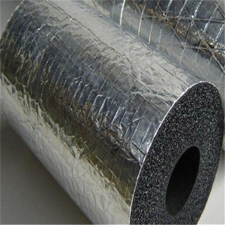 澳洋 管道用铝箔橡塑管 柔性闭孔橡塑海绵管壳 不干胶橡塑管