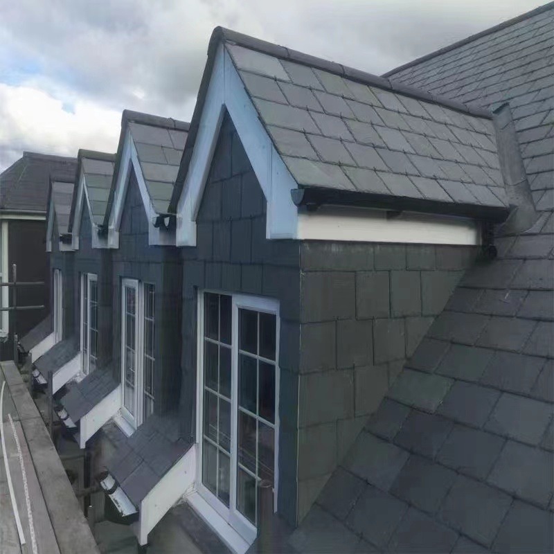 天然石板瓦 防冻抗压耐酸碱 适用欧式建筑别墅屋顶装饰页岩瓦