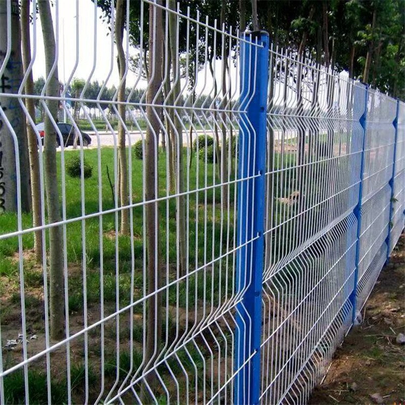 桃型柱护栏网机场绿化三角折弯护栏景区框架护栏高速公路隔离栅栏峰尚安