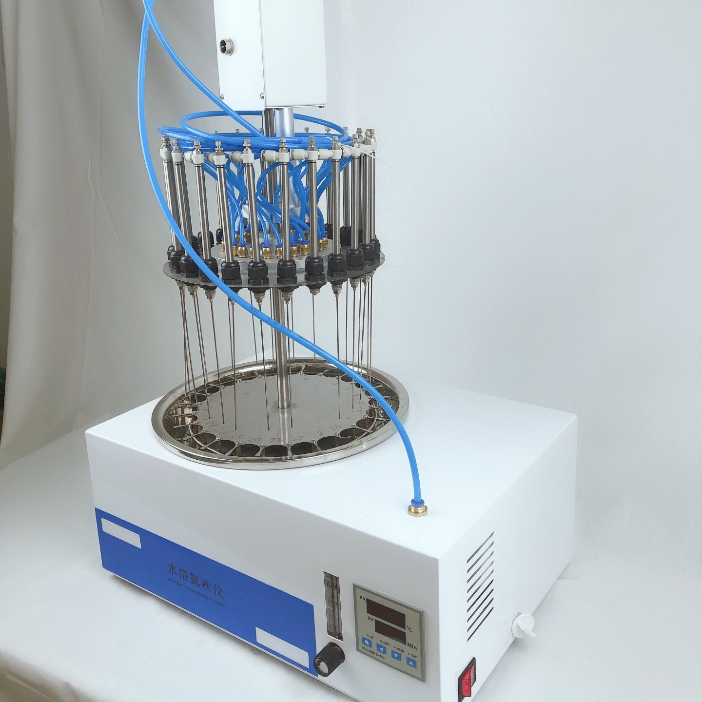 能360度旋转的水浴式氮吹仪 GY-YXDCY-12 具有省时 操作方便 容易控制等特点 智能数字温控器 可定时图片