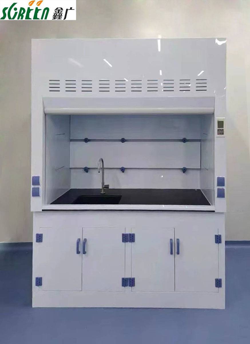 山东鑫广耐酸碱排风型PP药品柜 实验室生物安全柜通风柜