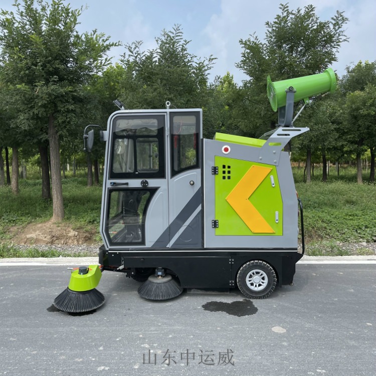 小型扫路车厂家 驾驶室道路清扫车 纯吸扫电动扫地机 中运威