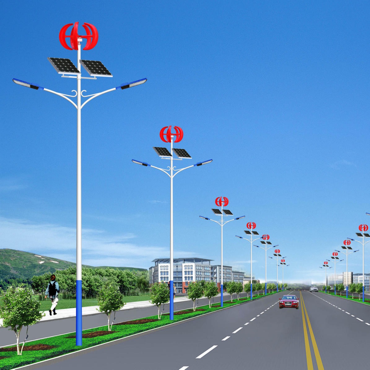 藏族民族特色太阳能路灯 藏族路灯8米50WLED 霁月灯饰