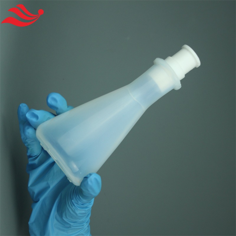 可溶性聚四氟乙烯锥形瓶耐高温250ml耐正压0.1MPA可焊接多口