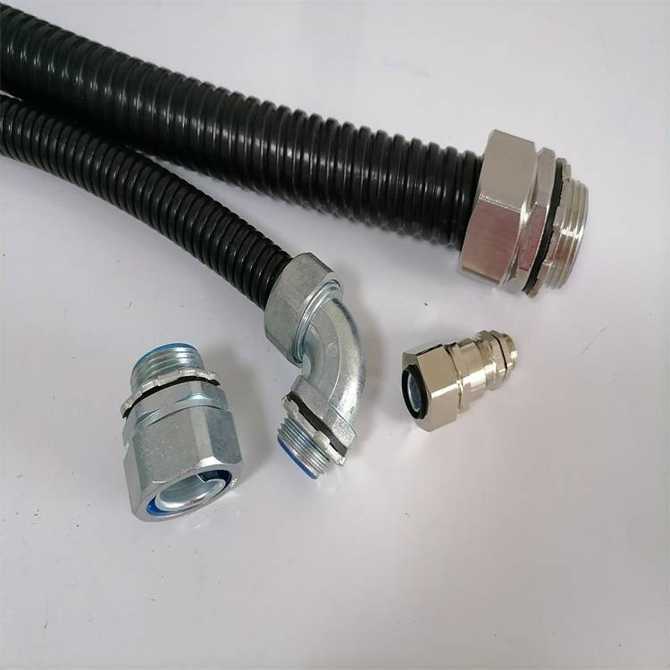 不锈钢包塑软管接头 电缆保护防水密封头304包胶蛇皮管外丝特点
