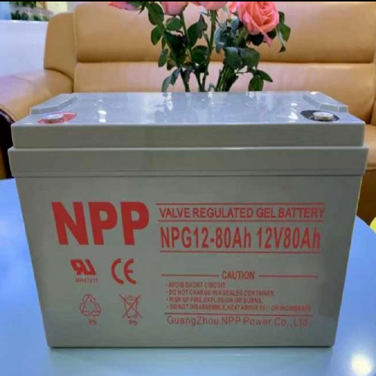 NPP蓄电池12V80AH耐普胶体电池NPG12-80AH直流屏应急供电