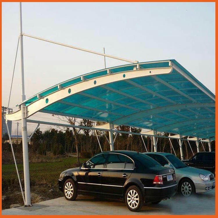 汽车棚PC阳光板 石河子蓝色双层阳光板 8毫米中空阳光板生产厂家