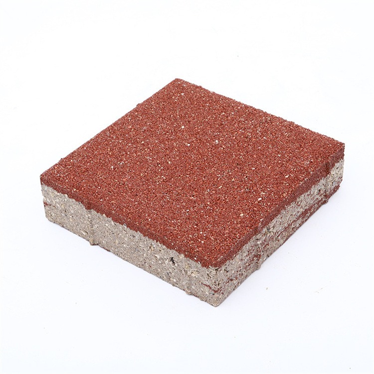 小区公园红色仿石PC砖 陶瓷透水烧结砖各种规格供应
