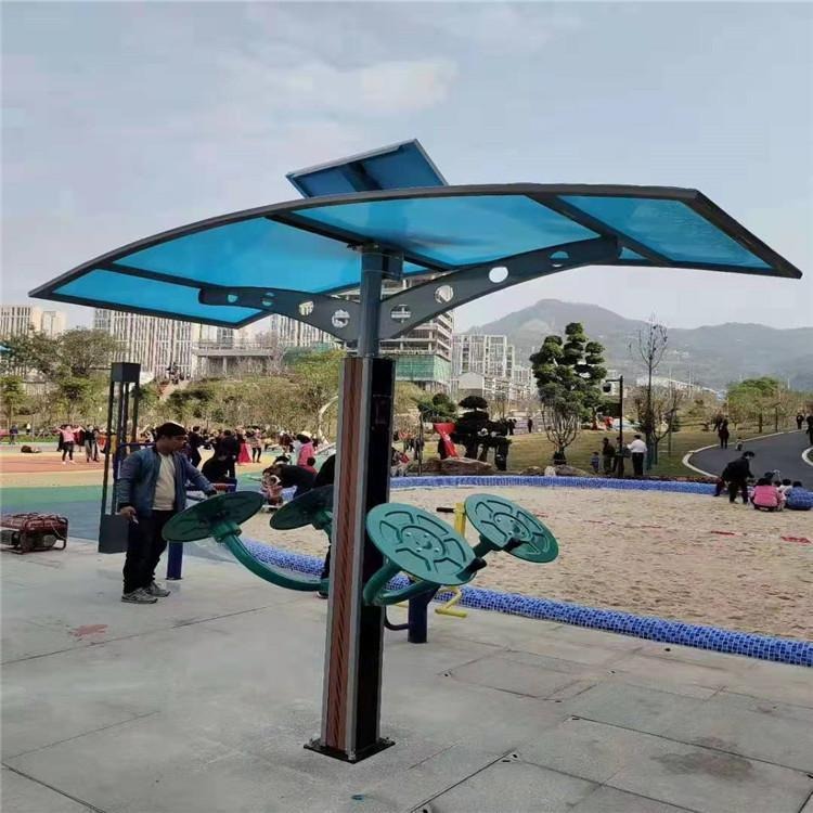 农村改造新型太阳能供电智能健身器材 小区公园智能健身划船器 优质厂家