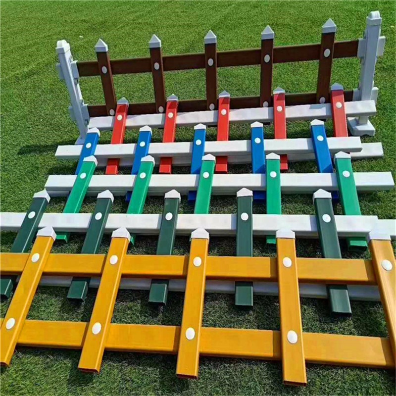 PVC塑钢护栏 小区公园草坪围栏 塑料园林绿化隔离栅栏杆 PVC护栏峰尚安