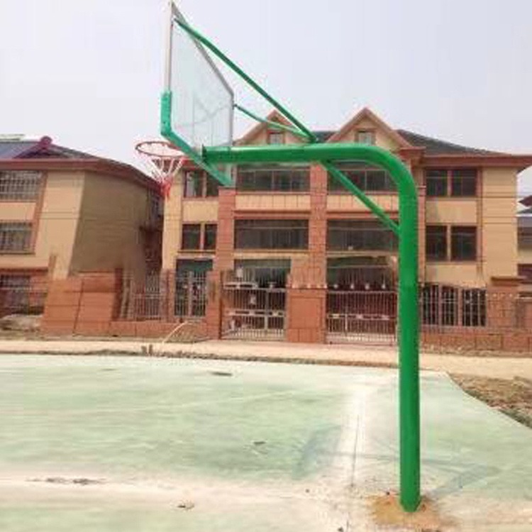 户外成人篮球架  学校标准篮球架 固定地埋式篮球架  室外比赛篮球架子