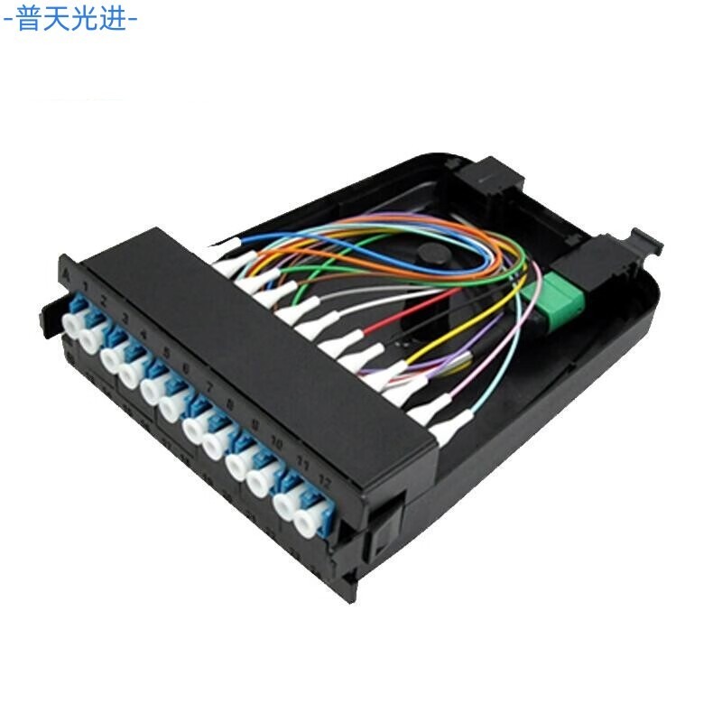 144芯MPO预制光缆高密度光纤配线架 数据中心机房 MPO模块化光缆终端盒 预端接模块盒 OM3光纤跳线