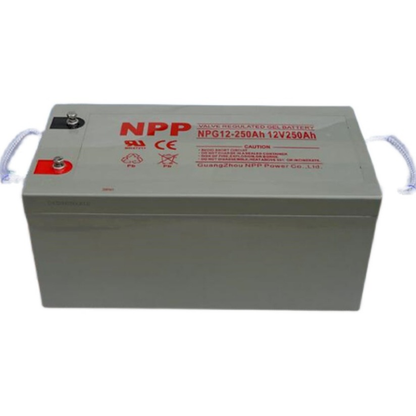 耐普NPG12-250AH/12V/250AH铅酸免维护蓄电池大容量续航长寿命长全新原装现货包邮