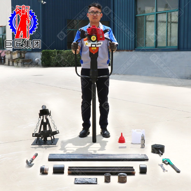 华夏巨匠供应汽油机款取土钻机QTZ-2 10米土壤取样钻机 干取土钻机